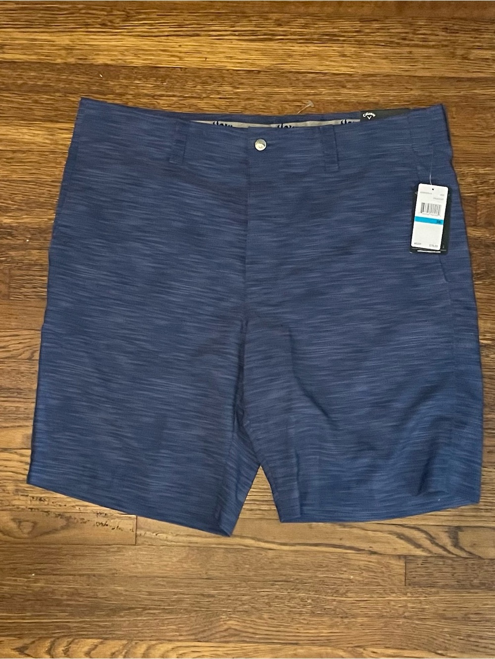 NWT Callaway Men's Stretch Waistband Golf Short - Blue $78